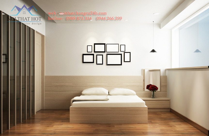 thiết kế phòng ngủ căn hộ chung cư, thiết kế nội thất chung cư