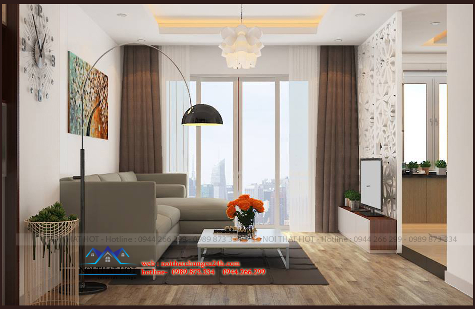 Báo giá 99 mẫu thiết kế nội thất chung cư 70m2 mới nhất 2021